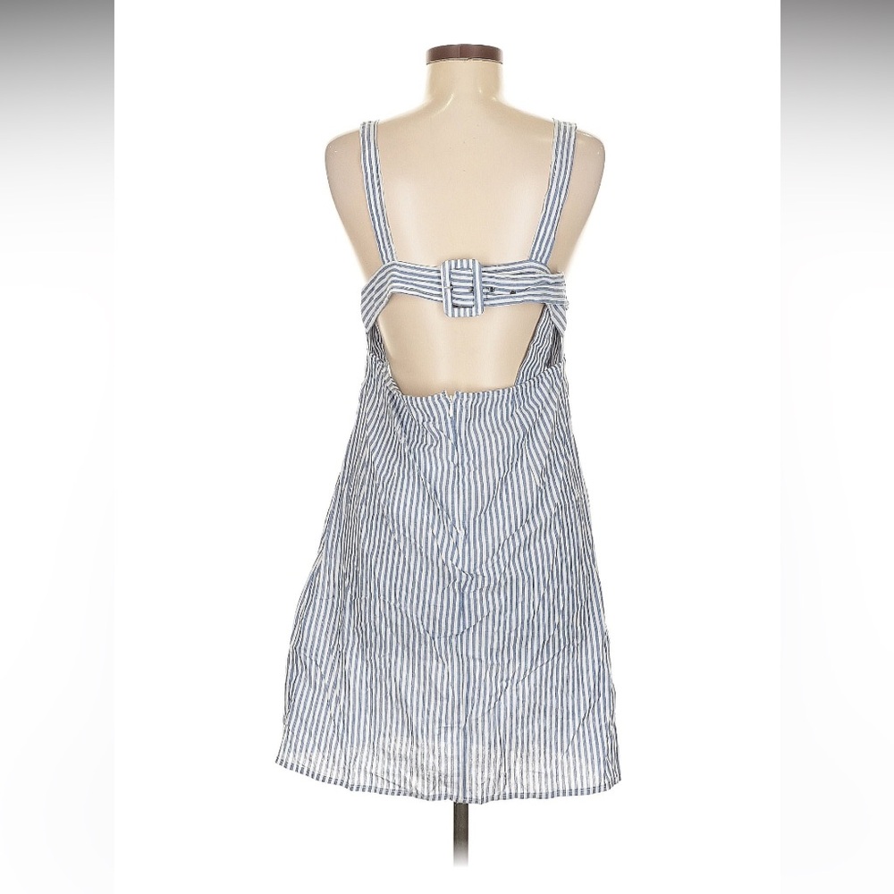 ASOS Striped cotton dress with buckle closure in the back, sz 8